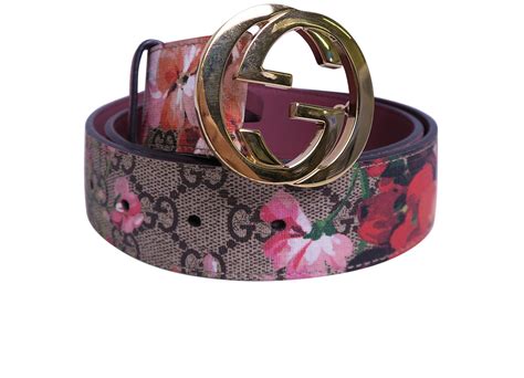 gucci blooms belt|brown gucci belt women.